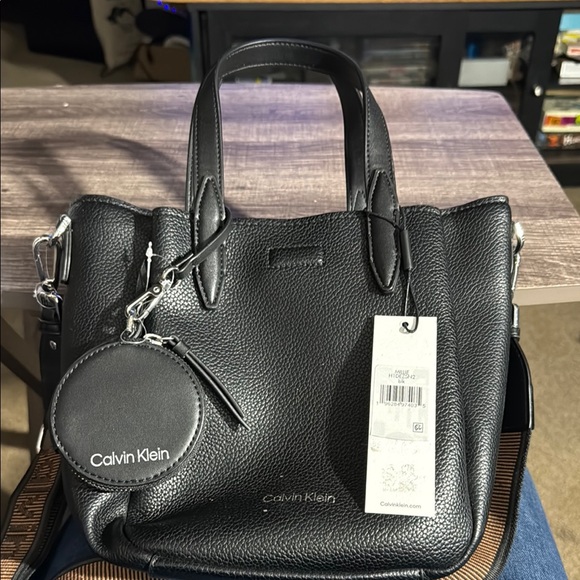 Calvin Klein Handbags - Calvin Klein Black Satchel Bag with Structured Design